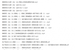 赵礼显2021年高考数学一轮暑期班高清视频网课